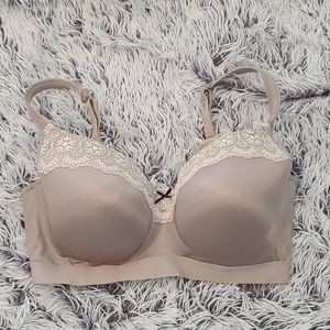Cacique Modern Longline Bra w/Lace Trim
